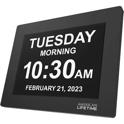 Buy 【New 2023】American Lifetime Day Clock Large Digital Clock Large Display with date and day of ...