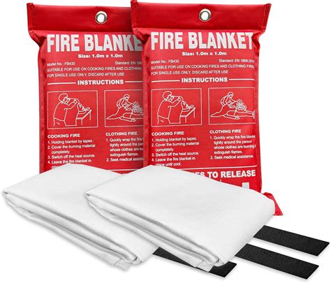 Amazon.com: Ecoey Fire Blanket, Fiberglass Fire Blanket for Home ...