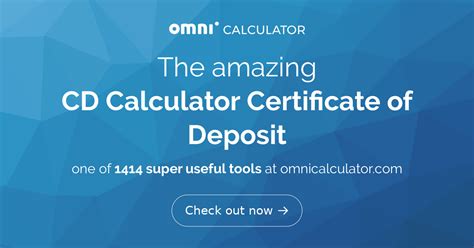 CD Calculator | Certificate of Deposit Calculator