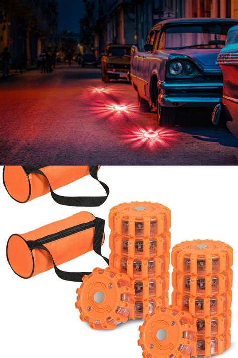 12 Pack LED Road Flares Emergency Roadside Light with Bag in 2020 ...