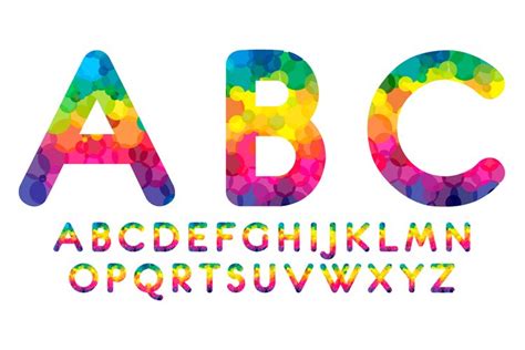 Rainbow font (177264)