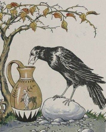 Aesop's Fables-The Crow and the Pitcher - Rainy Day Poems