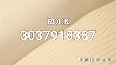 ROCK Roblox ID - Roblox music codes