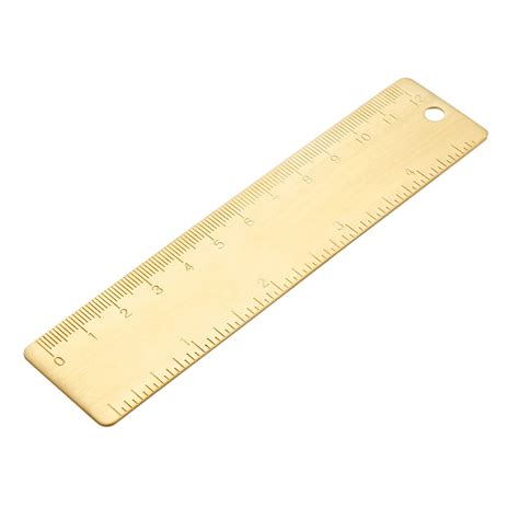 120mm 4 Inch Brass Straight Rulers Drawing Measuring Ruler - Walmart.com