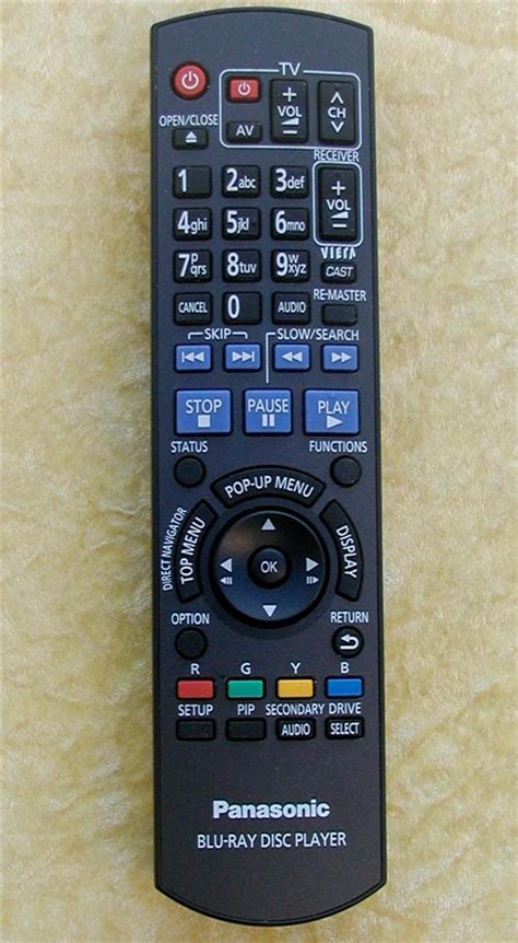 Panasonic Remote Control N2QAYB000380 - BLU-RAY DMP-BD60 DMP-BD80 | eBay