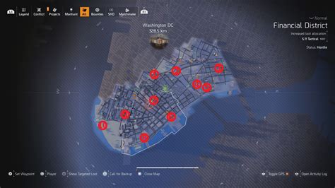 The Division 2: Named Enemy Locations in New York City - Hold to Reset