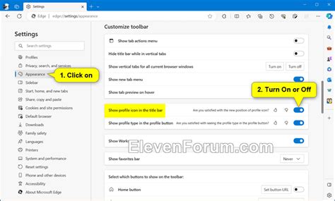 Show Profile Icon on Title Bar or Toolbar in Microsoft Edge | Windows ...