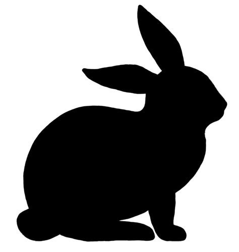 bunny silhouette vector free - Clip Art Library