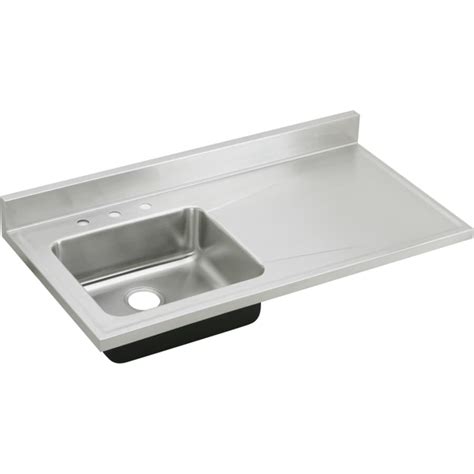 Shop Elkay Gourmet 25-in x 48-in Lustertone Single-Basin Drop-in 4-Hole ...