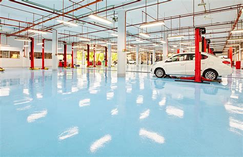 Flowcrete Reinvigorates Kah Motor’s Mitsubishi Service Centre | Our News | Flowcrete Asia