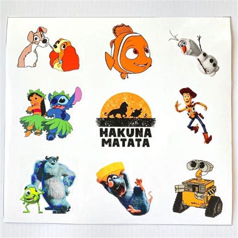 Plancha de Stickers Disney - Mates and Chill