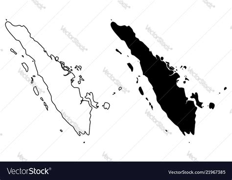 Sumatra map Royalty Free Vector Image - VectorStock