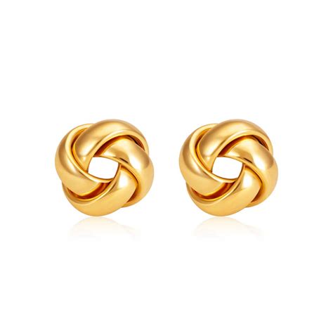 SK 916 Luminous Gold Earrings | SK Jewellery