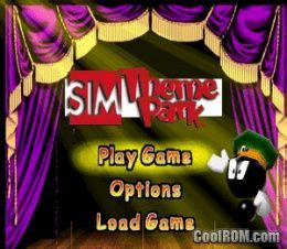 Sim Theme Park ROM (ISO) Download for Sony Playstation / PSX - CoolROM.com