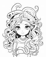 Greek Mythology Coloring Pages  Medusa sketch template