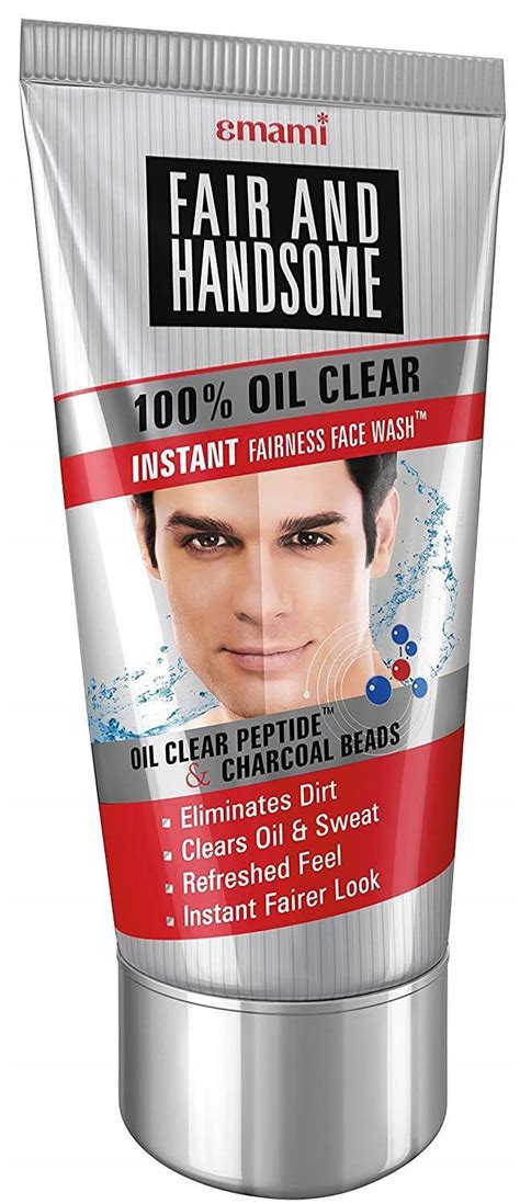 Emami Fair and Handsome 100% Oil Clear Face Wash, 100g