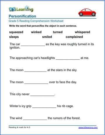 Sandy R. Romero: Personification Activities For Kids : Personification ...