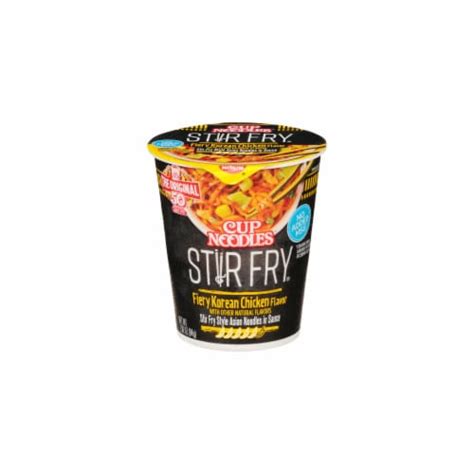 Nissin Cup Noodles® Stir Fry Fiery Korean Chicken, 2.96 oz - Smith’s Food and Drug