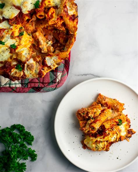 Baked Rigatoni with Roasted Vegetables - American Home Cook