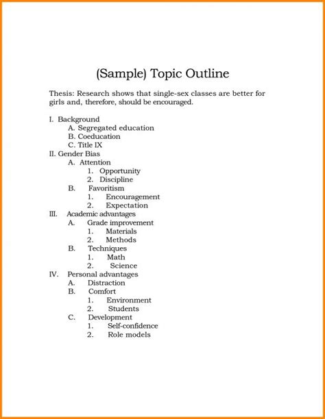 Apa Outline Template | Template Business