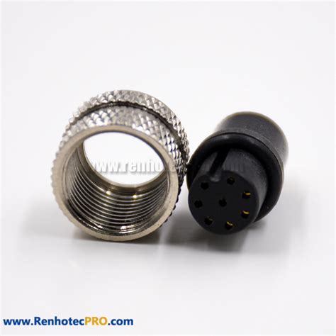 M12 8 Pin Female Connector Field Wireable Connector A Coded Straight ...