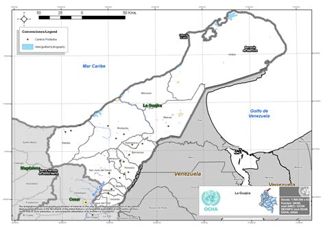 La Guajira map - Full size