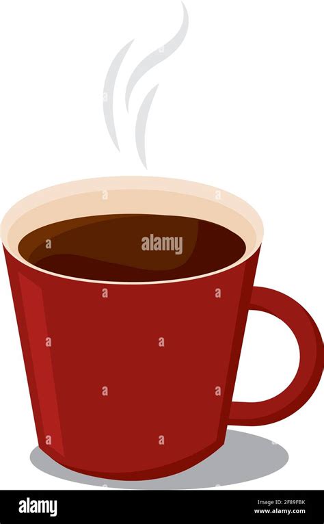 Hot coffee cup with steam - Vector illustration Stock Vector Image ...