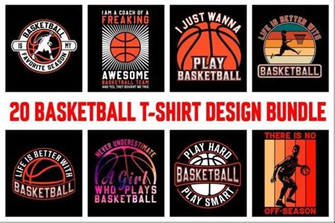 Basketball Quotes T-Shirt Designs Bundle Bundle · Creative Fabrica