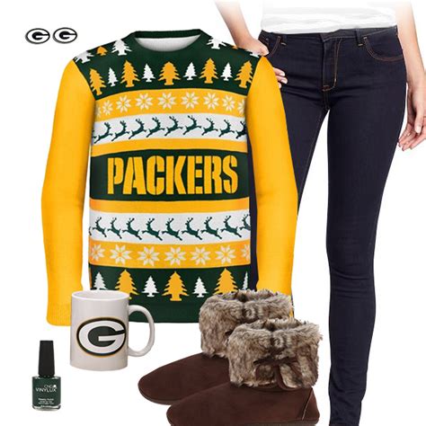 Green Bay Packers Ugly Sweater Love | Cute Sports Fan