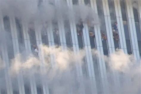 Close-up photo of trapped people in the north tower : r/911archive