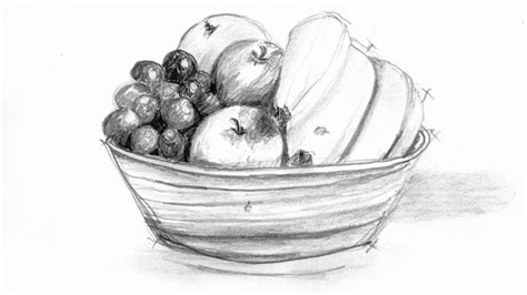 Still Life Fruit Drawing at PaintingValley.com | Explore collection of ...