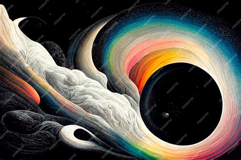 Premium AI Image | A painting of a rainbow and the moon