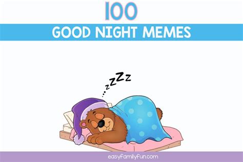 Good Night Memes - Easy Family Fun- Games, Trivia, and Jokes