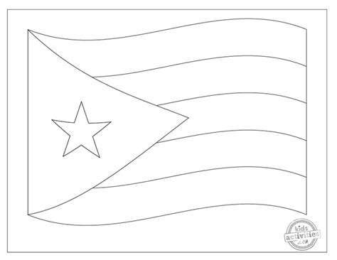 Patriotic Puerto Rico Flag Coloring Pages Kids Activities Blog |KAB