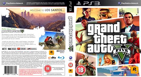 Capa do Jogo - Grand Theft Auto V (GTA 5) PS3 Capas de DVDs - Capas de ...