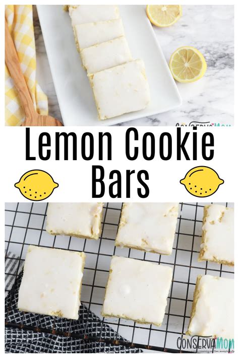 Lemon Cookie Bars - ConservaMom