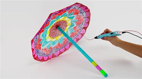 3D Pen Creations | Rainbow Umbrella DIY | 3D Pen Art - YouTube