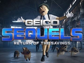 GEICO Sequels Commercial - Feat. Pinocchio, Raccoons & Motorcycle Riders