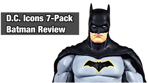 DC Icons 6 Inch Justice League 7-Pack Batman Action Figure Review DC Collectibles 1/12th Scale ...