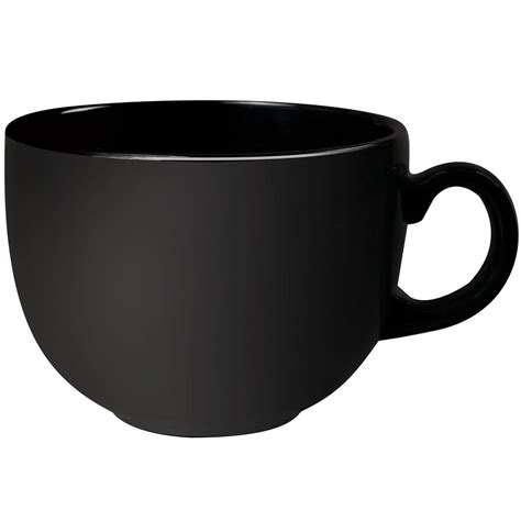 GET C-1002-BK Black Elegance 24 oz. Cappuccino Cup/Mug - 12/Case