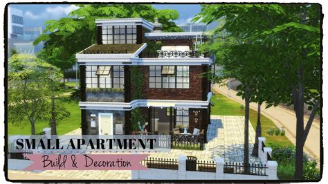 The Sims 4 - SMALL APARTMENT [APARTMENT BUILDING PART 1] - YouTube