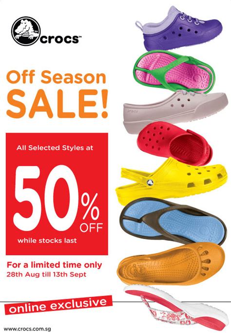 Crocs Online Exclusive 50% Off Season Sale | Great Deals Singapore