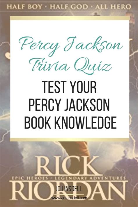 Percy Jackson Trivia Quiz | Jo Linsdell