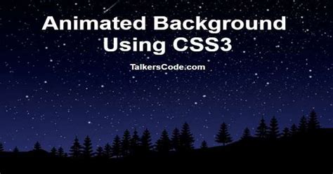 Create Animated Background Using CSS3