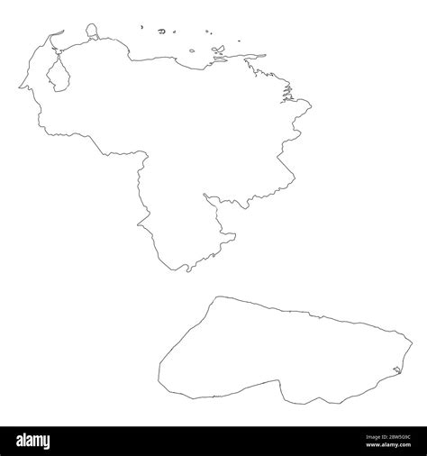 Vector map Venezuela and Caracas. Country and capital. Isolated vector ...