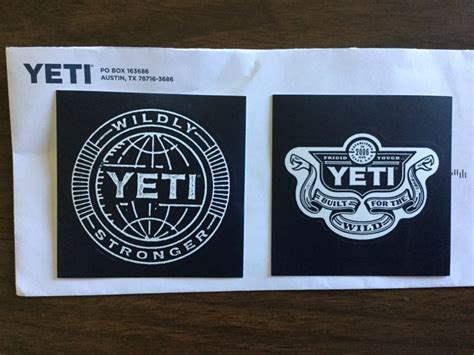 Free Yeti Stickers