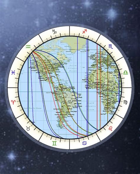 AstroCartography Chart Online, Free Astro Map Calculator | Astrology ...