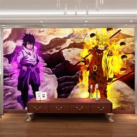 3D Naruto Wall Mural Custom Photo wallpaper Japanese anime Wallpaper Design your wall Murals ...