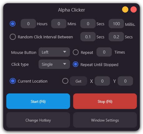 GitHub - robiot/AlphaClicker: 🖱️ Windows Autoclicker with a modern ui