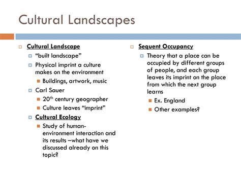 Carl Sauer Cultural Landscape Theory - Pdf Interpreting The Cultural ...